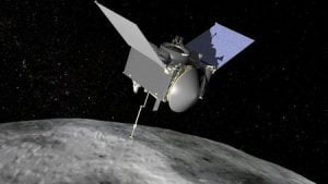 The Origins, Spectral Interpretation, Resource Identification, Security-Regolith Explorer (OSIRIS-REx) spacecraft which will travel to the near-Earth asteroid Bennu and bring a sample back to Earth for study into the origins of life. NASA/Handout via Reuters