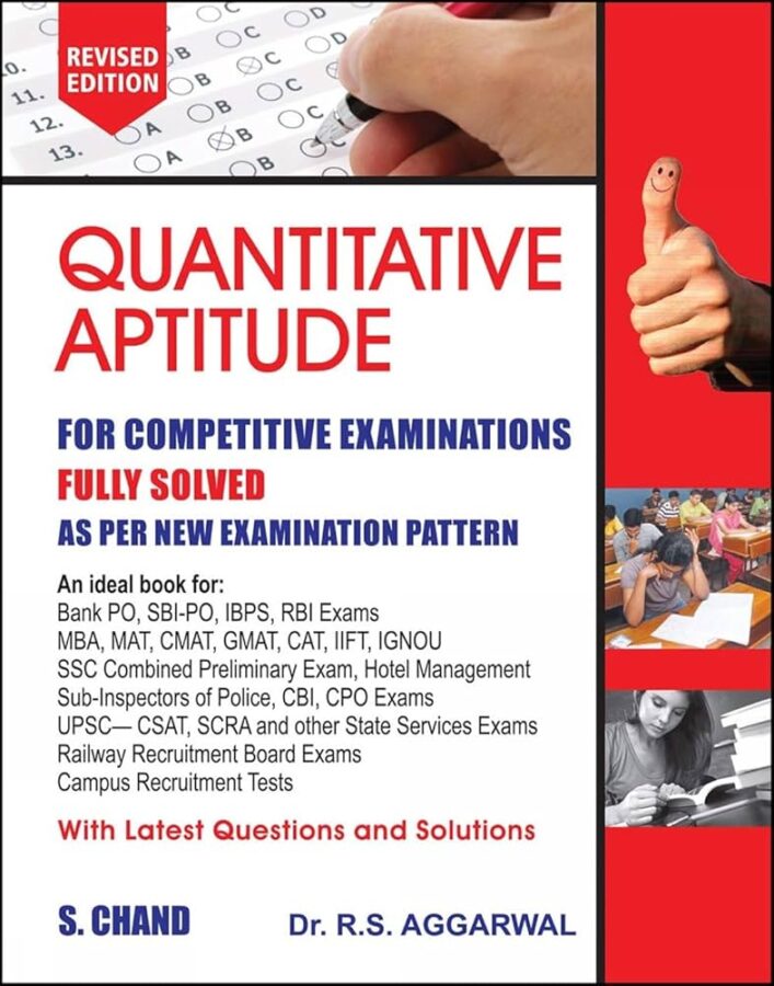 6. R.S. Aggarwal – Quantitative Aptitude & Reasoning Book RS Aggarwal Quantitative Aptitude Reasoning book best competitive exam preparation SSC banking railway aptitude guide