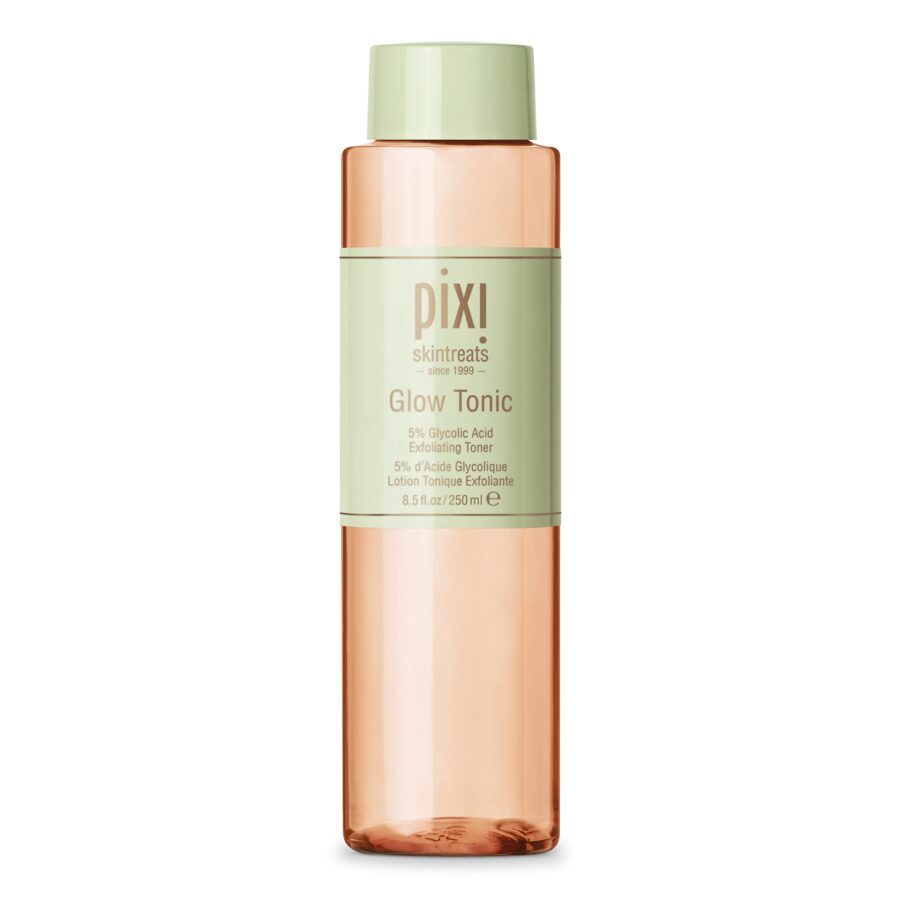 Pixi Glow Tonic, glycolic acid toner, exfoliating face toner, brightening skincare, glowing skin solution, daily facial toner