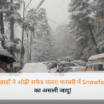 पहाड़ों ने ओढ़ी सफेद चादर, मनाली और गुलमर्ग में भारी बर्फबारी का खूबसूरत नजारा।