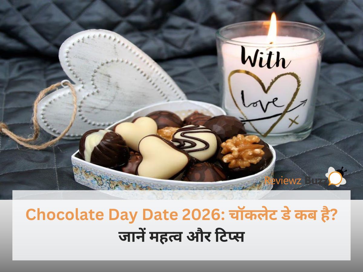 Chocolate Day Date 2026 special heart shaped chocolate gift for partner.