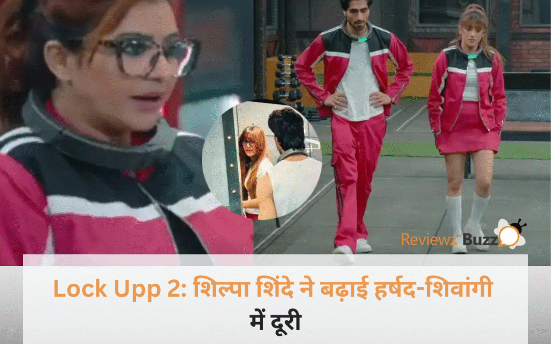 Lock Upp 2 में रोती हुई शिवांगी जोशी और उन्हें दिलासा देते हर्षद चोपड़ा के साथ खड़ी शिल्पा शिंदे।