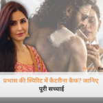प्रभास और कैटरीना कैफ की फोटो के साथ संदीप रेड्डी वांगा की फिल्म स्पिरिट का पोस्टर