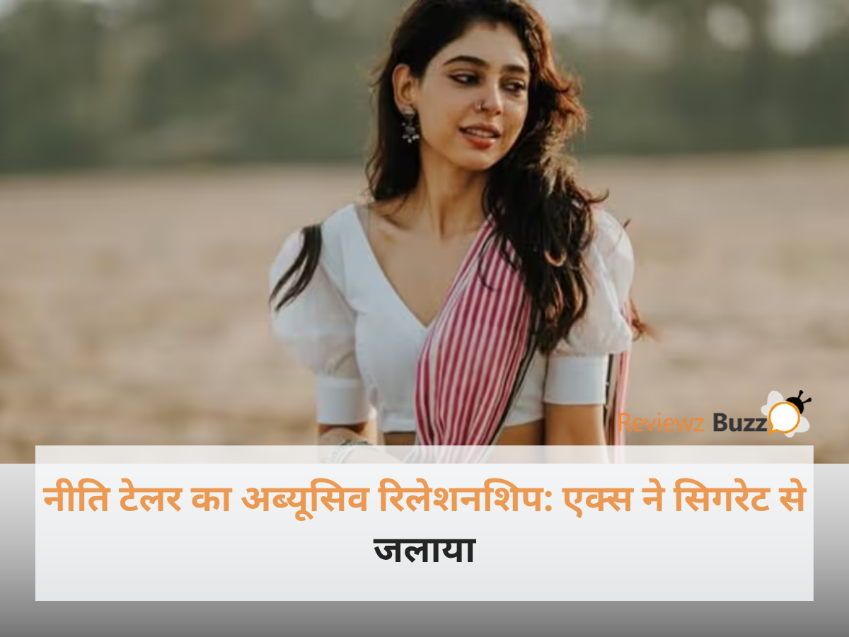 रियलिटी शो अलायंस के सेट पर भावुक चेहरे के साथ बात करती हुई टीवी एक्ट्रेस नीति टेलर